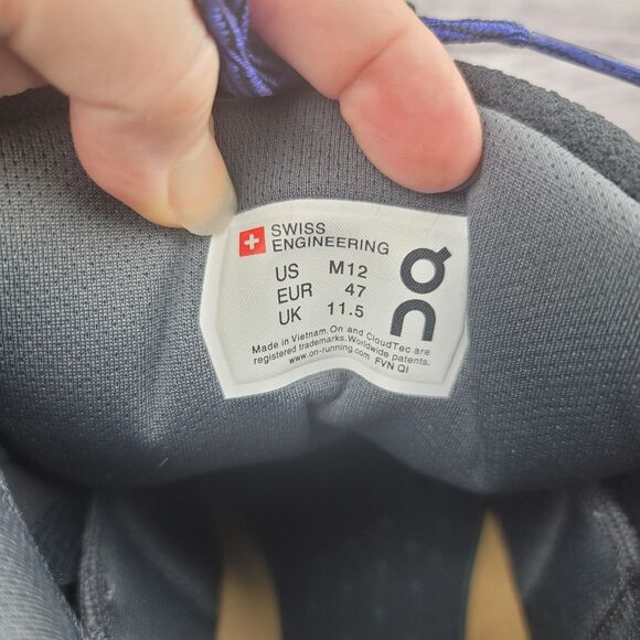 On Men's Cloud Hi Edge Defy Sneaker Shoes Navy/Black (Size 12) - Picture 5 of 7